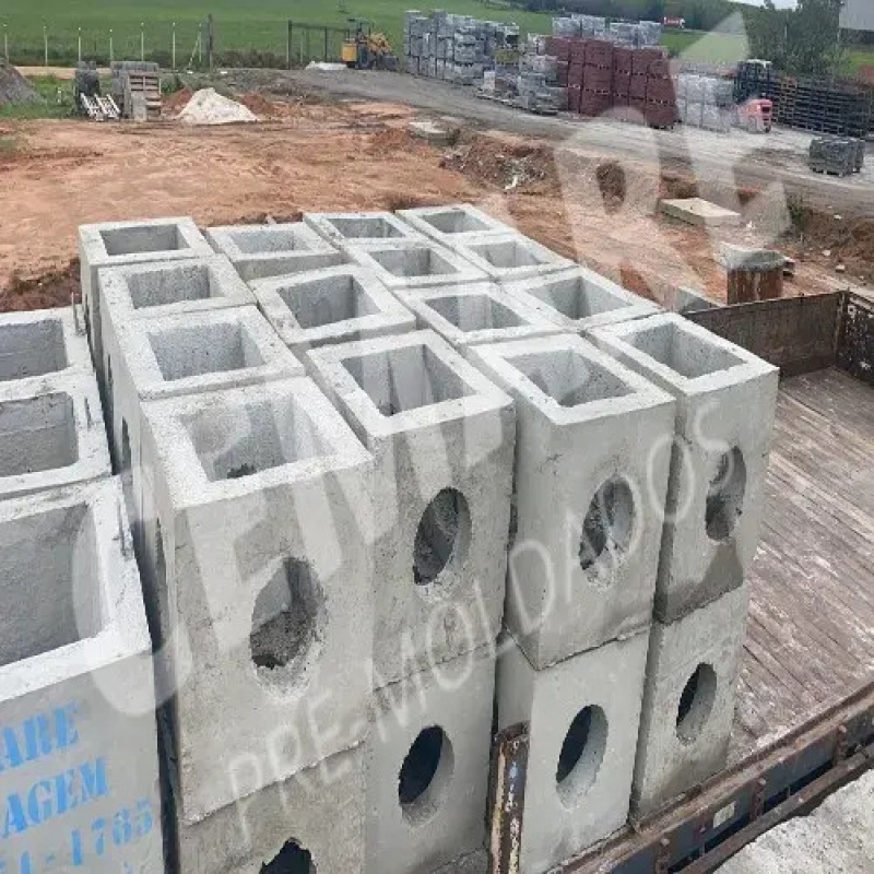 Caixa de Inspeção Elétrica em Concreto Instalação Iporanga - Caixa de Concreto para Esgoto