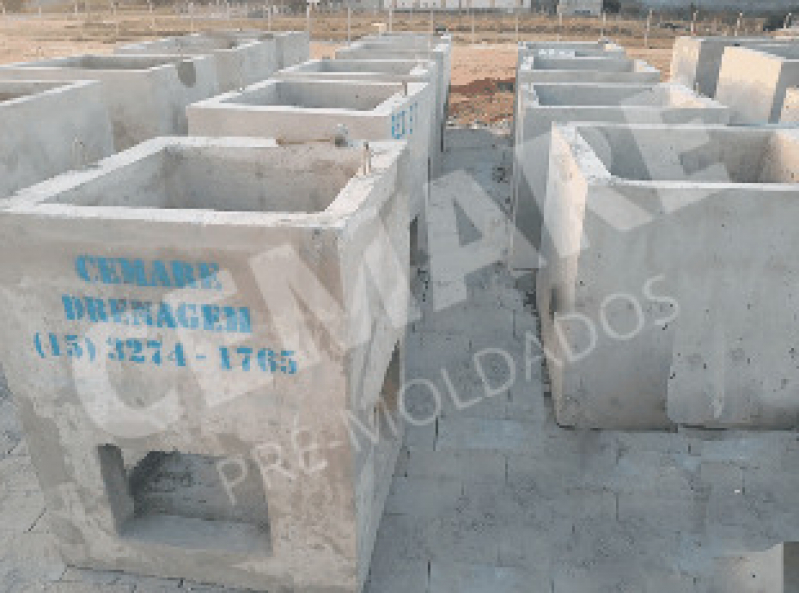 Caixas de Concreto para Boca de Lobo Ibirá - Caixa de Concreto Pré Moldada